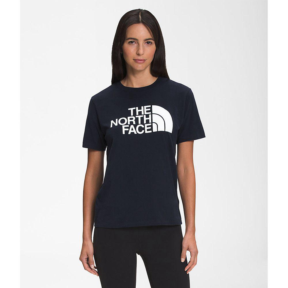 The North Face Κοντό Μανίκι Half Dome Cotton Γυναικεια T Shirt - Σκουρο Μπλε (CGDV27461)